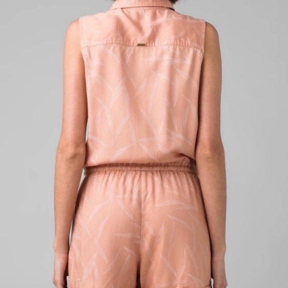Nwts Prana peach weekend escape romper sz medium - Picture 2 of 5
